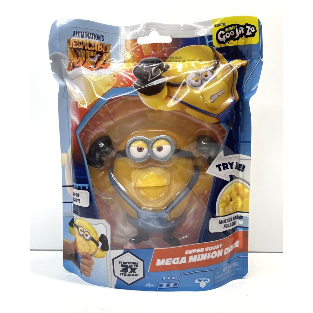 2024 Despicable Me 4 Heroes of Goo Jit Zu Super Gooey Mega Minion Dave Figure